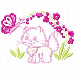 Cats Embroidery Design 4 Cats Embroidery Design 4